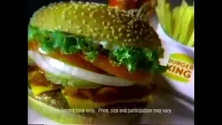 Burger King Hickory Smoked Whopper 1997
