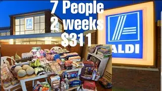 Giant Aldi Haul For A Large Family