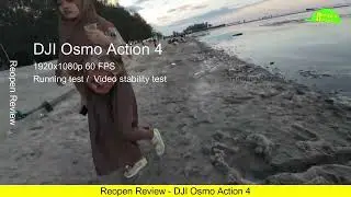 DJI osmo action 4 running test, video stability test
