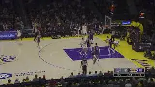 BRONNY ASSIST TO ADOU THIERO HUGE DUNK | LAKERS VS KINGS 