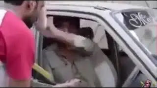 Hilarious car wash worker