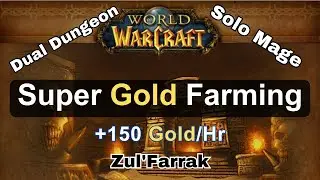 ZF Super Gold Farming Solo Mage Lvl 40-56 | New Strategy 2 Page +150 Gold/Hour