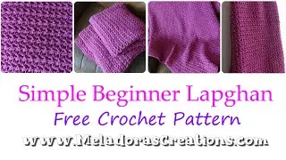 Easy Lapghan For Beginners Using The Butterfly Stitch - Free Crochet Pattern And Video Tutorials