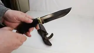 Подарочный нож "Волк" из стали 40х13 с ножнами - обзор от магазина подарков "Счастливый случай"