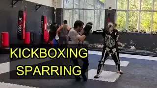 K1 Fight Camp - Kickboxing Sparring Dressed as a Skeleton, Obviously