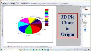How do I make a 3D pie chart in Origin? 3D pie chart in Origin Software | Colour Pie char in Origin