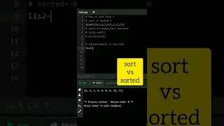 sort vs sorted in python 