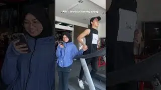 POV : Workout bareng ayang . Cewe mah ngegym cuma mau upload Instastory ya? 🫵🏻😂 #pasutri #comedy