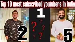 Top 10 Most subscribed youtubers in india |Deep_facts|
