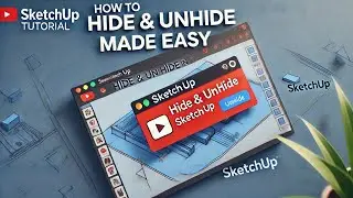 Master the hide tool in sketch up