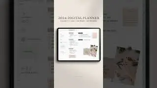 Organize your life digitally with Ipad Minimalist Digital Life Planner 2024 Goodnotes digital Bujo