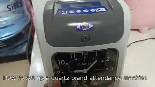 How to set clock on a quartz attendance machine 