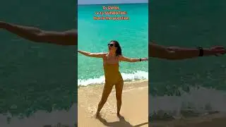 To swim, or to Sunbathe🍹 amazing beach visuals asmr #beach girl #thrill #dilemma #shorts