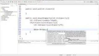 6- implement dynamic array in java