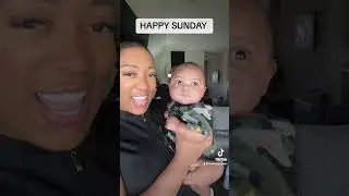 Happy sunday from baby boy and i 💙  #shortvideo