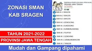 Zonasi SMA Negeri Kabupaten Sragen