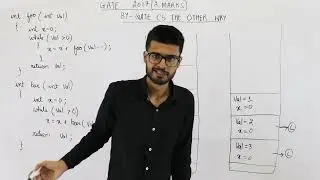 Gate 2017 pyq C Programming | Consider the C functions foo and bar given below:int foo(int val)