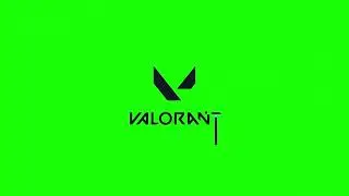 VALORANT LOGO GREEN SCREEN ANIMATION