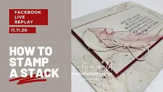 How To Stamp A Stack for a Simple Christmas Card
