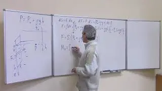 Гидродинамика Л4. Сила давления жидкости на плоскую стенку