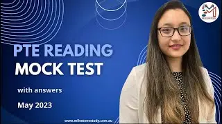 PTE Reading Mock Test 21| How to improve reading |Milestone Study | May 2023