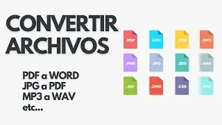 Convertir archivos ONLINE | PDF A WORD, JPG A PDF, MP3 A WAV...