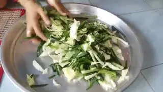 คั่นส้มผัก ต้นหอมกับกระหล่ำปลี BY แม่มะลิ