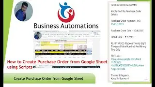 Create Purchase Order and Send auto Email & WhatsApp to your Client | Latest Version