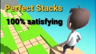 Most Satisfying Game _ Stacky Dash _ Level 1-10 walkthrough - All Perfect stacks.