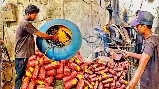 Recycling of Old Plastics Material Into Amazing Plastic Rope | Manufacturing Process of Plastic Rope