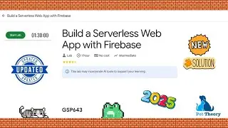 ✅️[Updated] Build a Serverless Web App with Firebase 