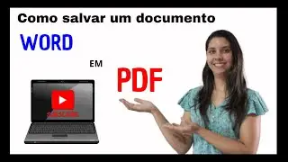 Como salvar um documento WORD em PDF ?
