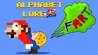 Alphabet Lore (A - Z...) But They FART too much | If Mario Love Peach | GM Animation
