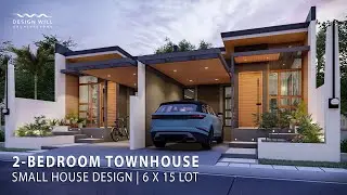 D03 | Small House Design | 6m x 15m Lot 2-Bedroom Townhouse