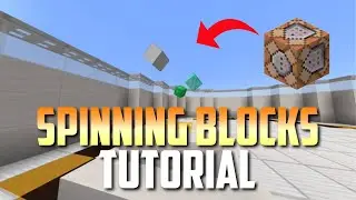 How To Make Spinning Items With Commands | Bedrock Edition | PS4 / XBOX / MCPE / WINDOWS