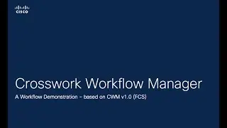 Cisco Crosswork Workflow Manager 1.0