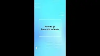 How to go from PDF to book