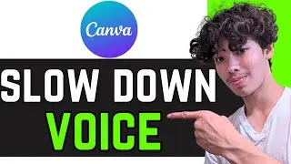 How to SLOW DOWN Voiceover in Canva for Beginners