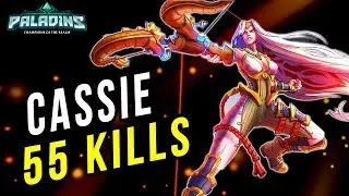 BIG DAMAGE CASSIE BUILD!! DRAGONCALLER SKIN| PALADINS CASSIE GAMEPLAY AND BUILD