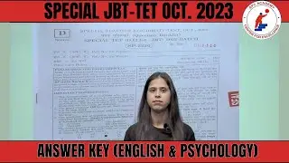 Answer Key-JBT TET 15-oct-2023 ENGLISH & PSYCHOLOGY SECTION 