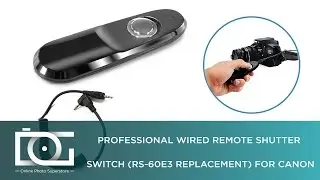 CANON RS-60E3 TUTORIAL | How to Use a Professional Wired Remote Shutter Switch (RS-60E3 Replacement)
