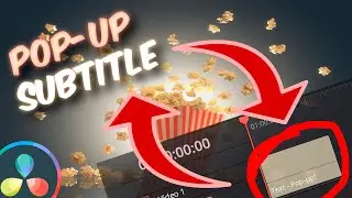 POP-UP your SUBTITLE like a PRO in DaVinci Resolve | Tutorial