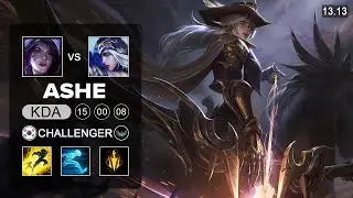 Ashe vs Kai'Sa ADC - KR Challenger - Patch 13.13 Season 13