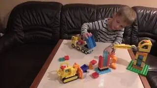 Лего Дупло Камаз Кран Дом Обзор Игрушек Открываем Сюрпризы Для Детей Развлекательное Видео