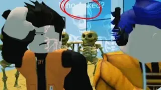 Skeleton Roasting roblox Story cringe groupchat Part 1 || #roblox #meme