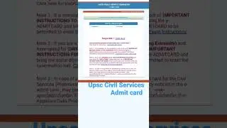 Upsc Civil Services Exam 2023 Admit card out 🤞 #upsc #upscias #upsccivilservicesexam #ias2023