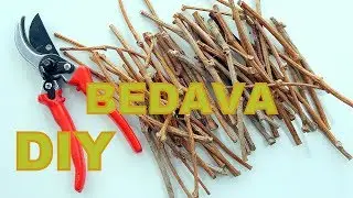 HİÇ PARA HARCAMADAN ÇERÇEVE YAPIMI! - Doğadan Topladığım Malzemelerle DIY Fikirleri 2