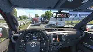 Bought a Toyota Hilux pickup truck and drove to the city | ETS2 | Realistic driving