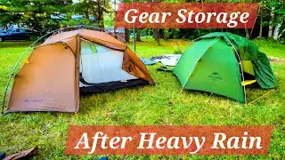 Camping In Heavy Rain - Gear Storage and After Care