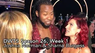 DWTS: Week 1 - Joshua Norman & Sharna Burgess
